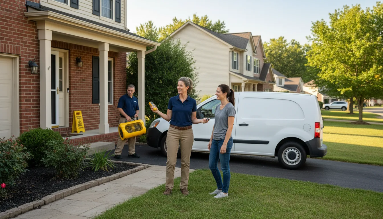 Residential water damage restoration in Groveland, NY